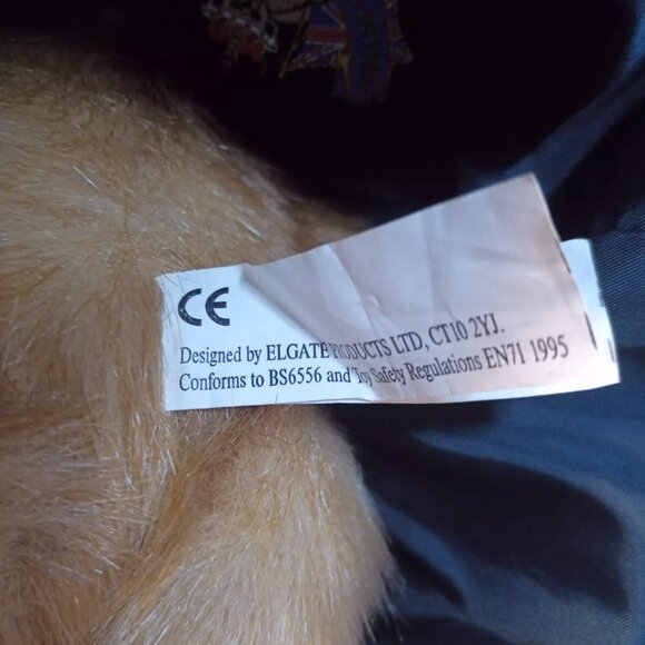 RARE Sherlock Holmes Teddy Bear Cuggly Wugglies Hangtag Elgate English Bear Co - Picture 5 of 9